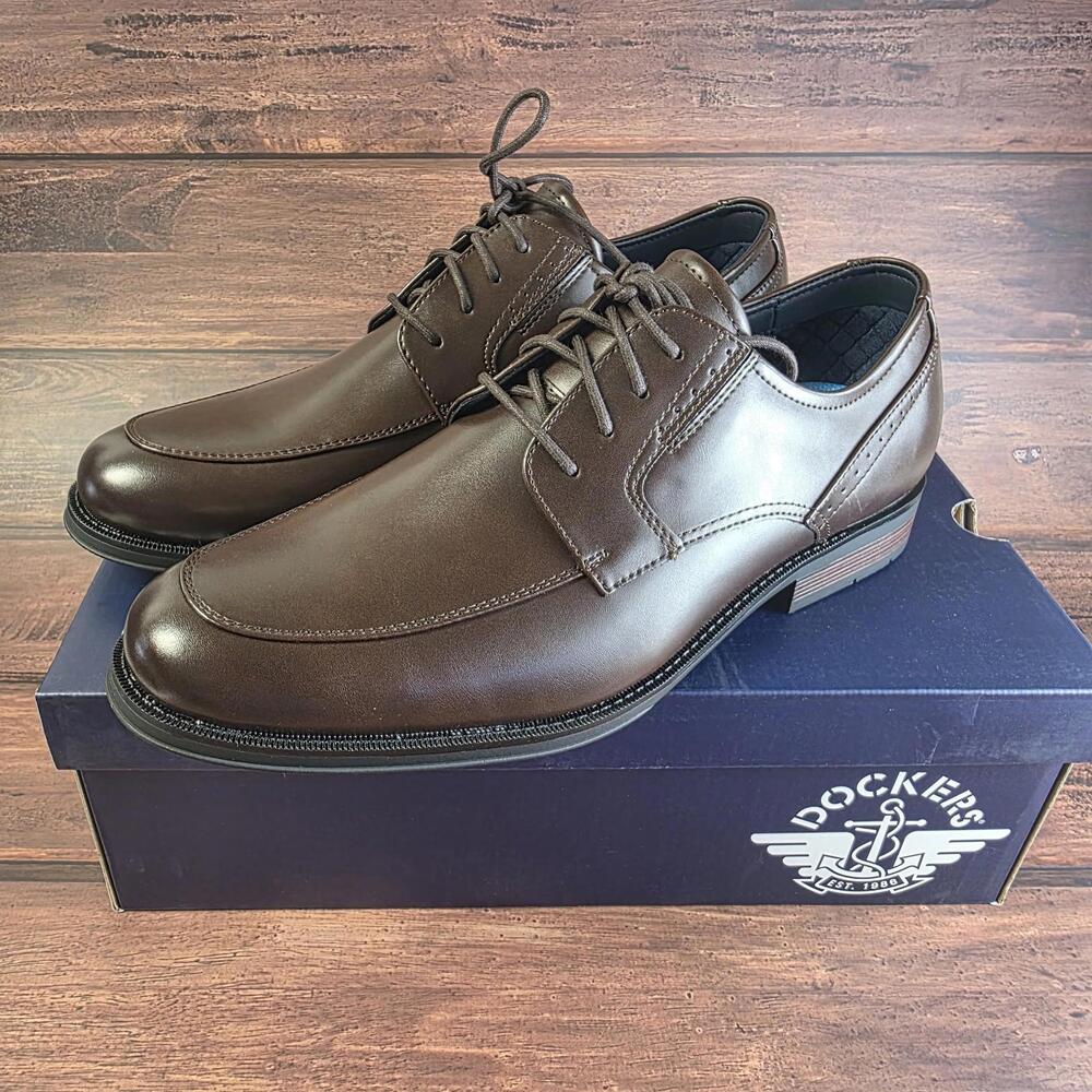 Dockers Mens Elmer Synthetic Leather Dress Oxford Lace‎ Up Shoe Size 11